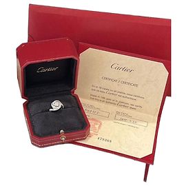 Anillo Cartier de Diamante en Platino 1.08 ct