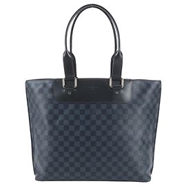 Louis Vuitton Damier Cobalt Cabas Voyage Tote Bag