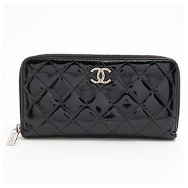 Chanel Matelassé Lederlanges Portemonnaie