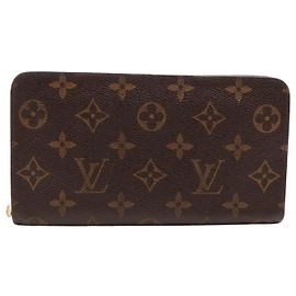Louis Vuitton Monogram Porte Monnaie Zip Long Wallet