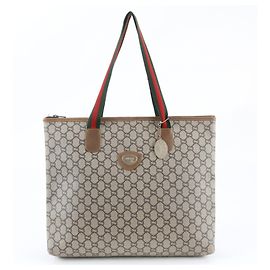 Bolsa de mão/ombro Gucci Sherry Line GG Plus em couro