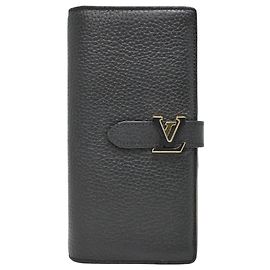 Carteira Longa Louis Vuitton em Couro Taurillon