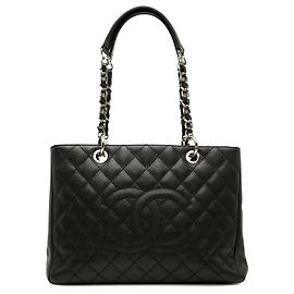 Chanel Black Caviar Grand Shopping Tote