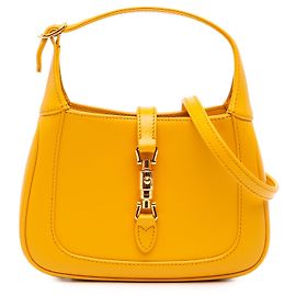 Gucci Mini Jackie 1961 Crossbody en piel de becerro amarilla