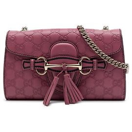 Gucci Pink Small Guccissima Emily Crossbody