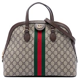 Borsa Gucci Beige Medium GG Supreme Ophidia Web