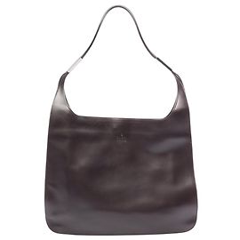 Bolso de hombro Gucci de piel de becerro marrón