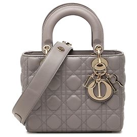 Dior Brown Small Lambskin Cannage MyABCDior Lady Dior