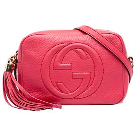 Gucci Pink Calfskin Soho Disco Crossbody