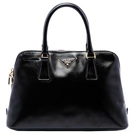 Bolso Prada Promenade Medium de Saffiano Vernice Negro