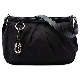 Gucci Black GG Canvas Sukey Crossbody