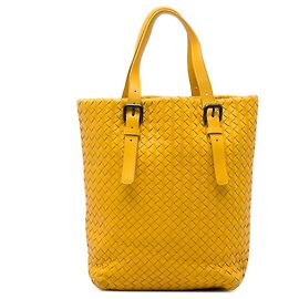 Borsa Tote Bottega Veneta Yellow Nappa Intrecciato