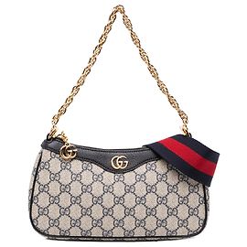 Borsa Satchel Gucci Ophidia Small GG Supreme Web Beige