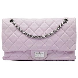 Chanel Purple Quilted Lambskin Reissue 2.55 Double Flap 227