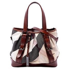 Borsa Lowry in tela Mega Check beige Burberry