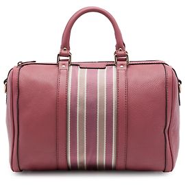 Gucci Pink Medium Calfskin Web Joy Boston Bag