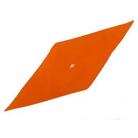 Hermès FOULARD HERMES LOSANGE MINI IN SETA MOTIVO UNITO ARANCIONE 100X45 CM SILK SCARF