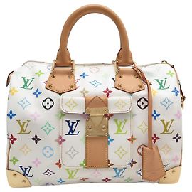 LOUIS VUITTON SPEEDY 30 M92643 MONOGRAM MURAKAMI 2007 CANVAS HANDBAG