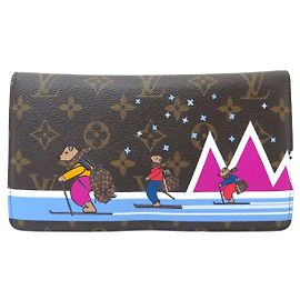 NEU LOUIS VUITTON POCHETTE WEEKEND MONOGRAM SKIING BEAR M63857 WEIHNACHTEN 2018 TASCHE