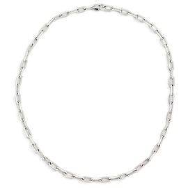NUEVO COLLAR SANTOS DE CARTIER MODELO MEDIANO EN ORO BLANCO 18K 55GR