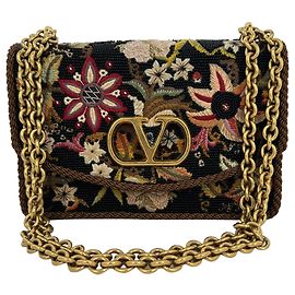 Borsa a tracolla Valentino Garavani Vain ricamata in pelle multicolore