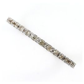 Autre Marque Ehering aus 18K Weißgold mit Diamant