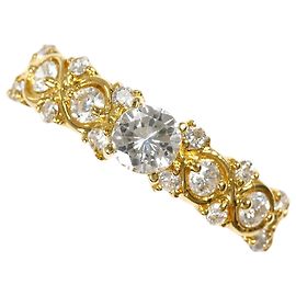 Autre Marque Ringband aus 18K Gelbgold mit Diamant