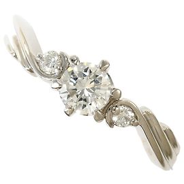 Autre Marque Anillo alianza de platino y diamantes