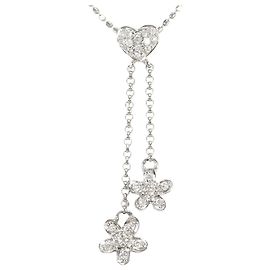Autre Marque Eleganter Halskette aus 18K Weißgold und Diamanten
