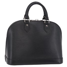 LOUIS VUITTON Epi Alma Hand Bag Noir Black M52142 LV Auth BA16001A