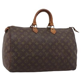 LOUIS VUITTON Monogram Speedy 40 Hand Bag M41522 LV Auth 205112