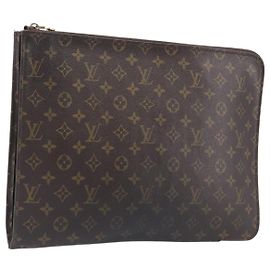 LOUIS VUITTON Monogram Posh Documents Clutch Bag LV Auth 206625