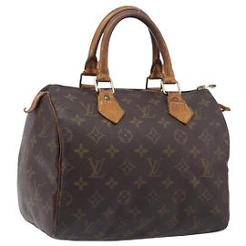 LOUIS VUITTON Monogram Speedy 25 Hand Bag M41528 LV Auth 207451