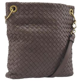 Borsa a tracolla Bottega Veneta INTRECCIATO in pelle beige oro autentica hk4141V