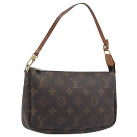 LOUIS VUITTON Monogram Pochette Accessoires Pouch M51980 LV Auth 202469