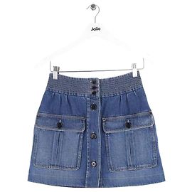 Chloé Blue Cotton Mini Skirt
