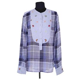 Autre Marque Tunica Monoki in cotone blu