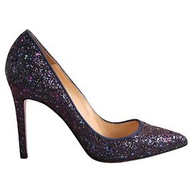 Christian Louboutin Purple Glitter Heels