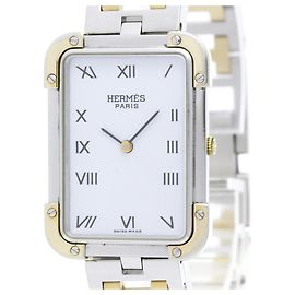 Hermès Reloj de mujer Hermes Croisiere de acero inoxidable chapado en oro Quartz CR1.220