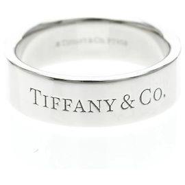 Autre Marque Bague Tiffany Flat Band en platine
