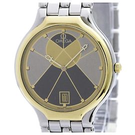 OMEGA De Ville K18 Gold Steel Quartz Men's Watch