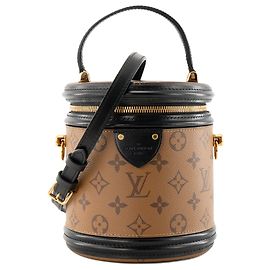 LOUIS VUITTON - Sac à bandoulière Cannes Louis Vuitton en toile enduite monogrammée reverse