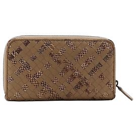 Bottega Veneta Intrecciato Zip Around Wallet