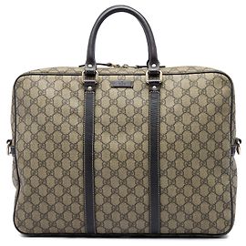Borsa da lavoro Gucci Beige GG Supreme