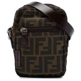 Fendi Brown Zucca Canvas Crossbody-Tasche
