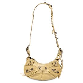 Balenciaga Yellow Lambskin Motocross Le Cagole XS