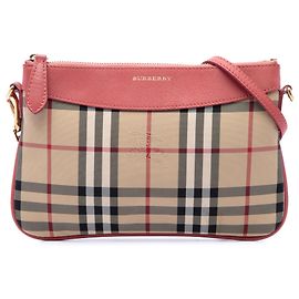 Burberry Beige Haymarket Check Nylon Peyton Crossbody