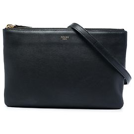 Céline Celine Trio Crossbody Small in Pelle di Agnello Nera