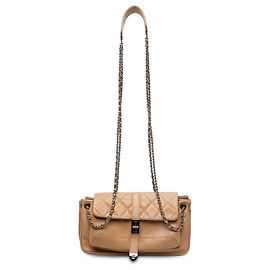 Chanel Brown Quilted Lambskin Mademoiselle Lock Accordion Flap