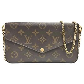 Louis Vuitton Pochette Felicie Monogram Chain Shoulder Bag